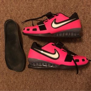 Nike Romaleos 2 Pink/Black Weightlifting Shoes Men’s 7/Women’s 8.5